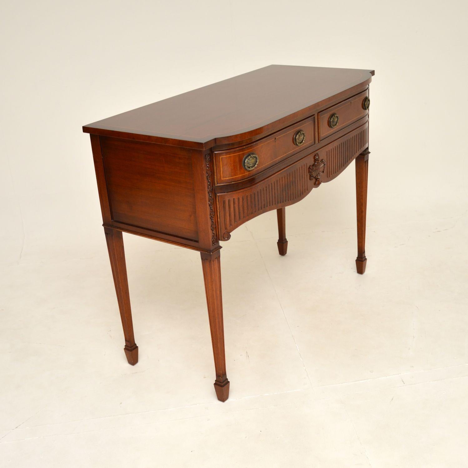 Regency Antique Inlaid Console / Server Table For Sale