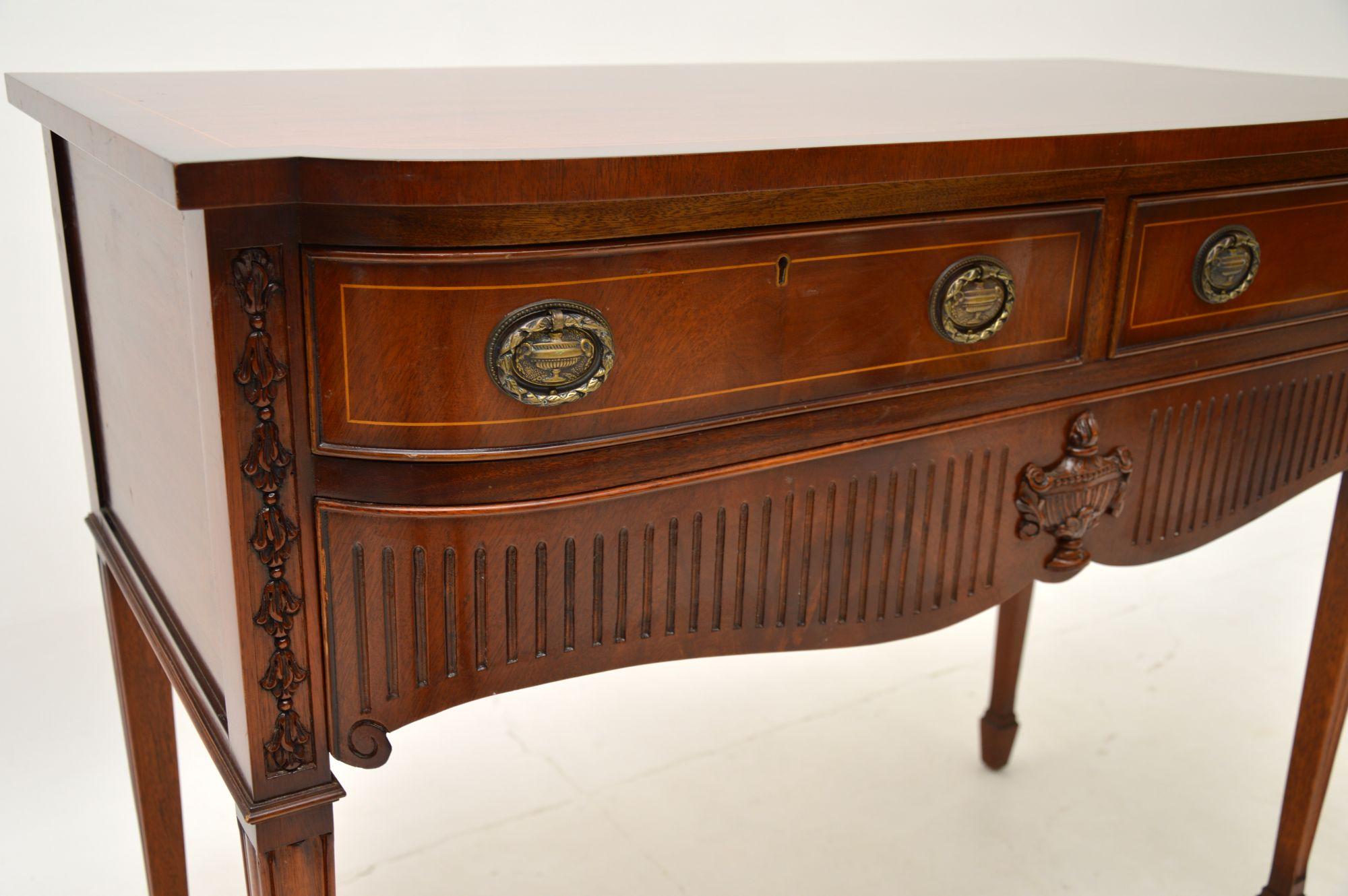 Mid-20th Century Antique Inlaid Console / Server Table For Sale