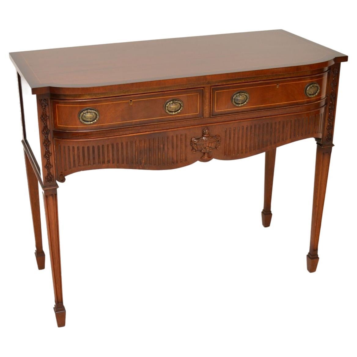 Antique Inlaid Console / Server Table For Sale