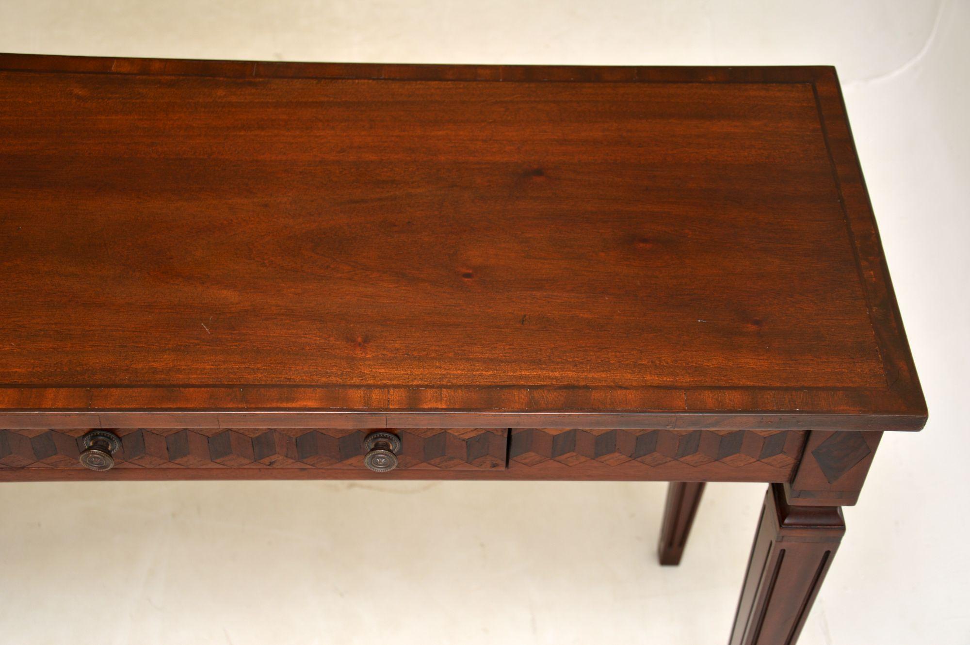 Early 20th Century Antique Inlaid Console Side Table