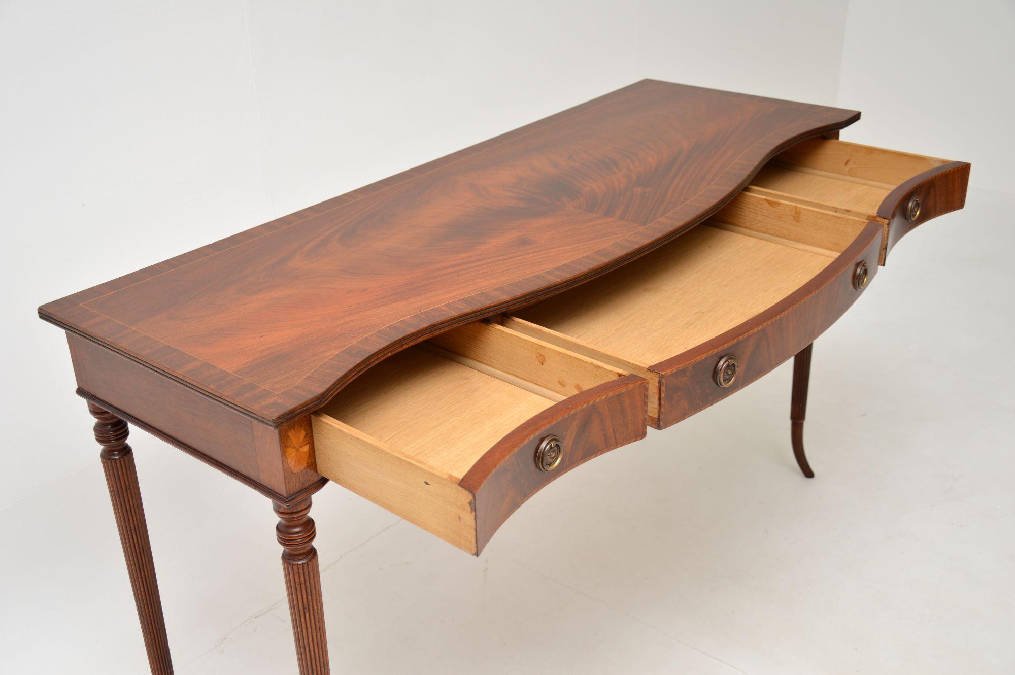 Antique Inlaid Console Table 2