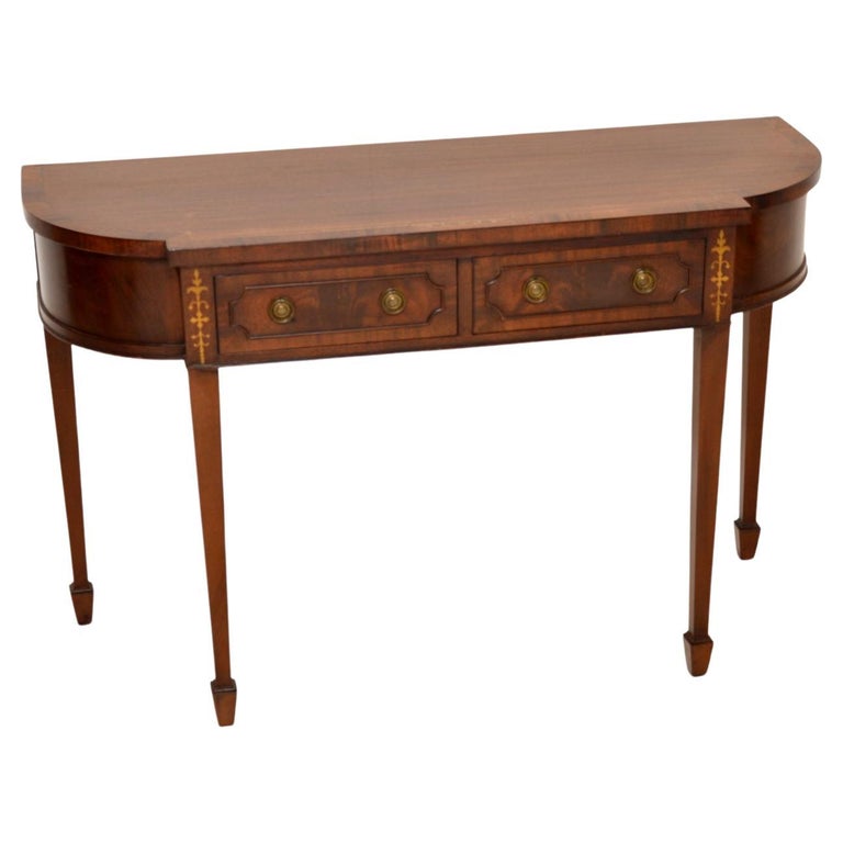 Antique Inlaid Console Table For Sale at 1stDibs