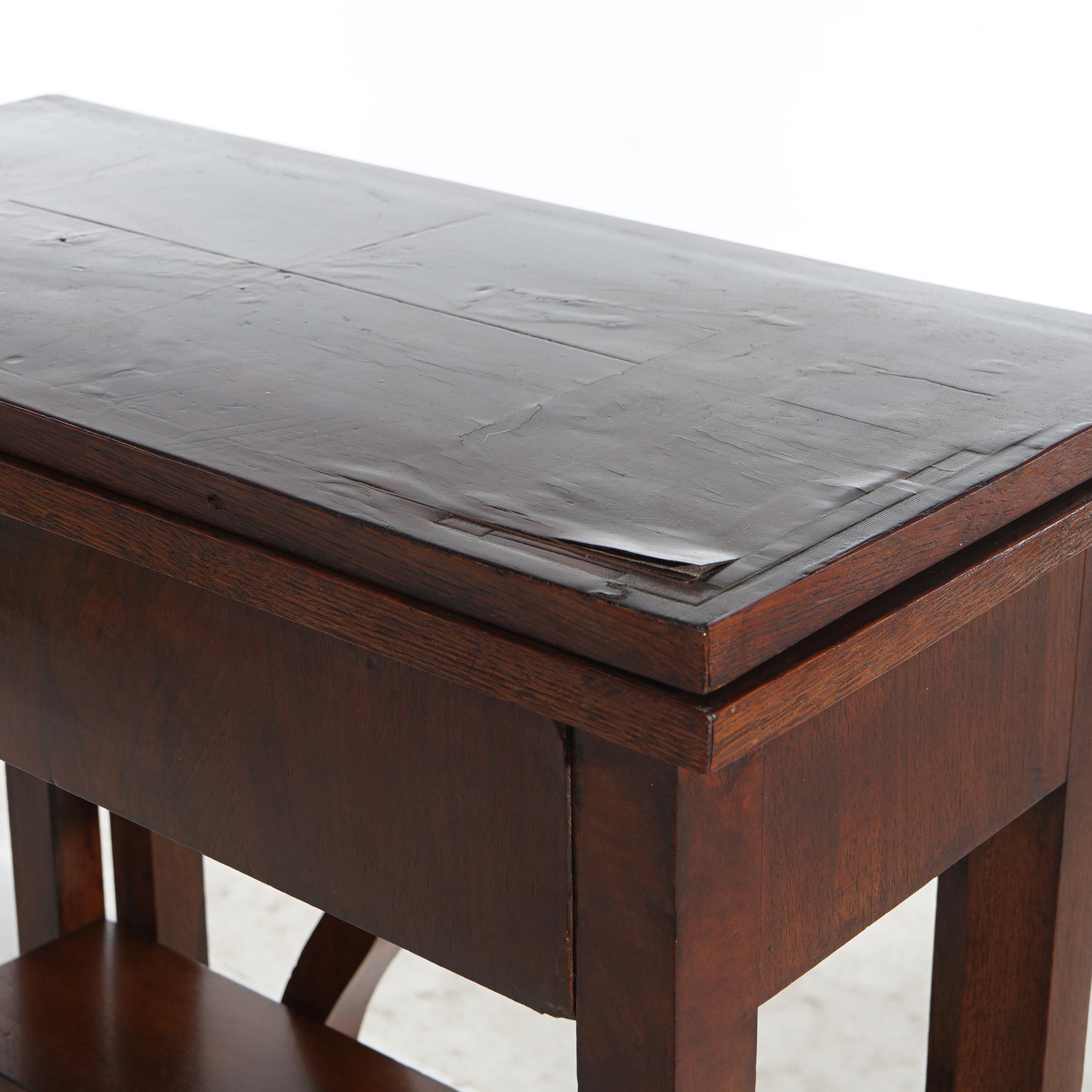 Antique Inlaid Flame Mahogany Card Table with Scroll Form Gate Legs C1850 6