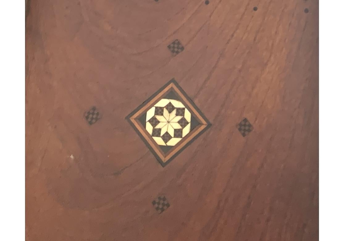 19th Century Antique Inlaid Folding Wooden Game Board For Sale