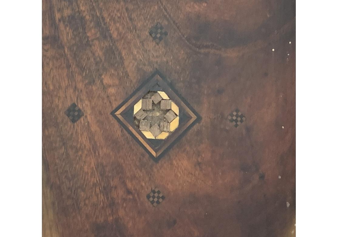 Antique Inlaid Folding Wooden Game Board For Sale 1