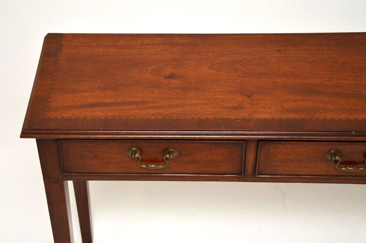 Mid-20th Century Antique Inlaid Georgian Style Console Table For Sale
