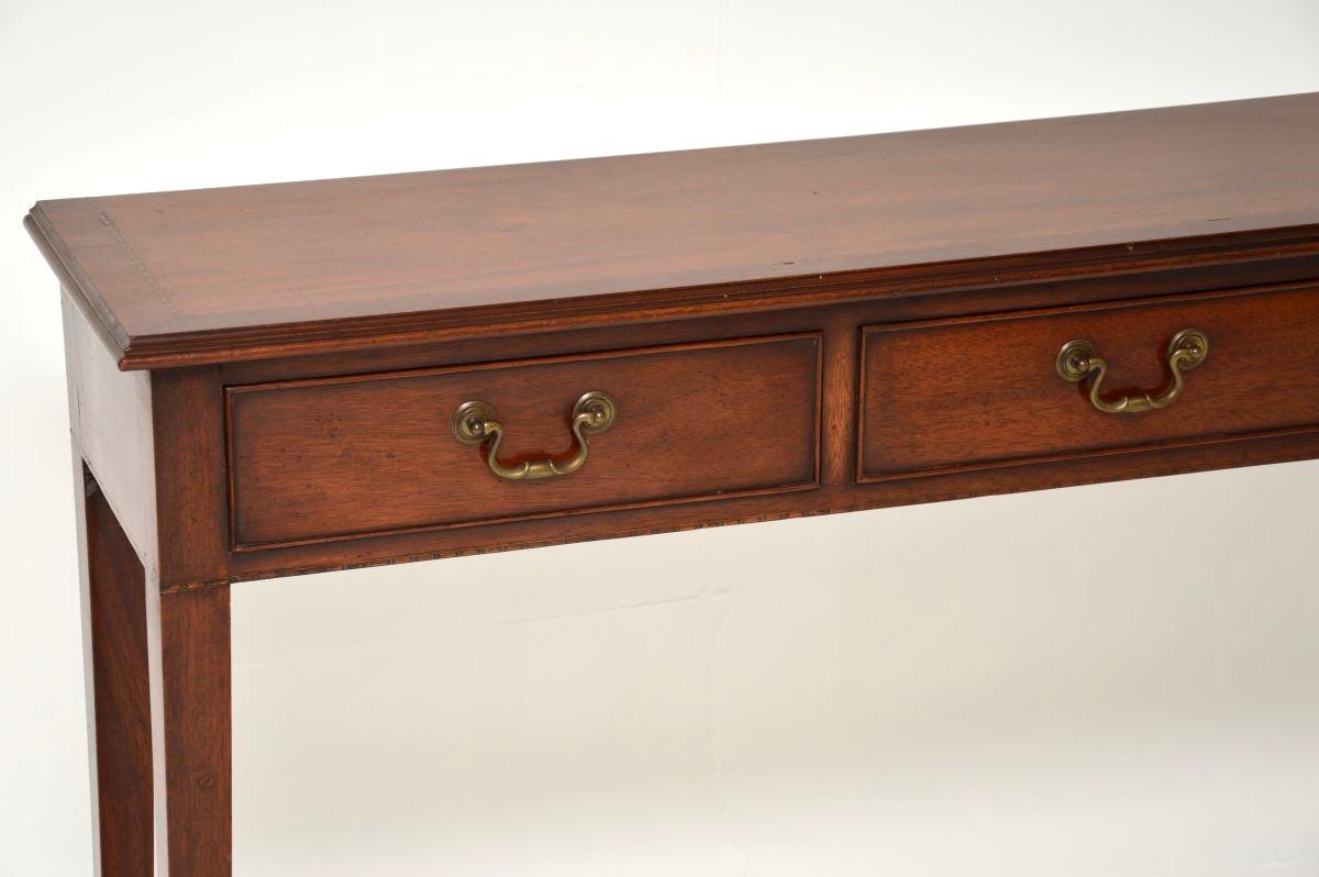 Antique Inlaid Georgian Style Console Table For Sale 2