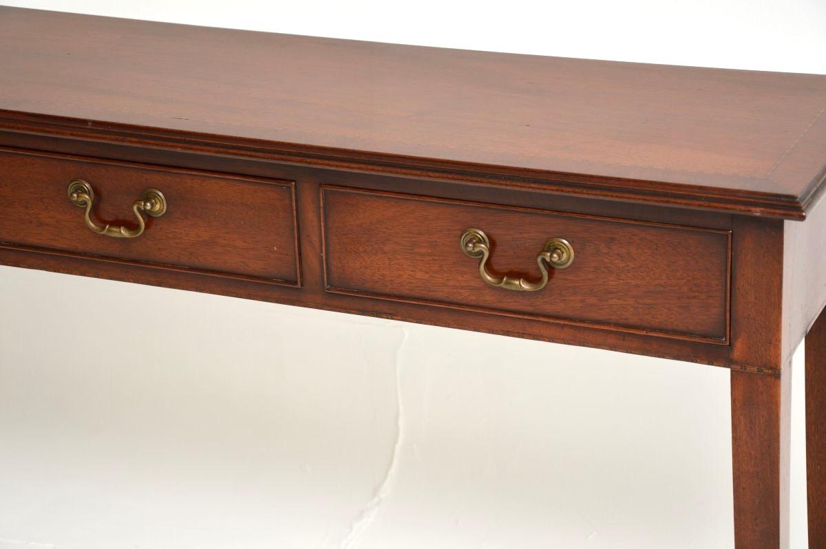 Antique Inlaid Georgian Style Console Table For Sale 3