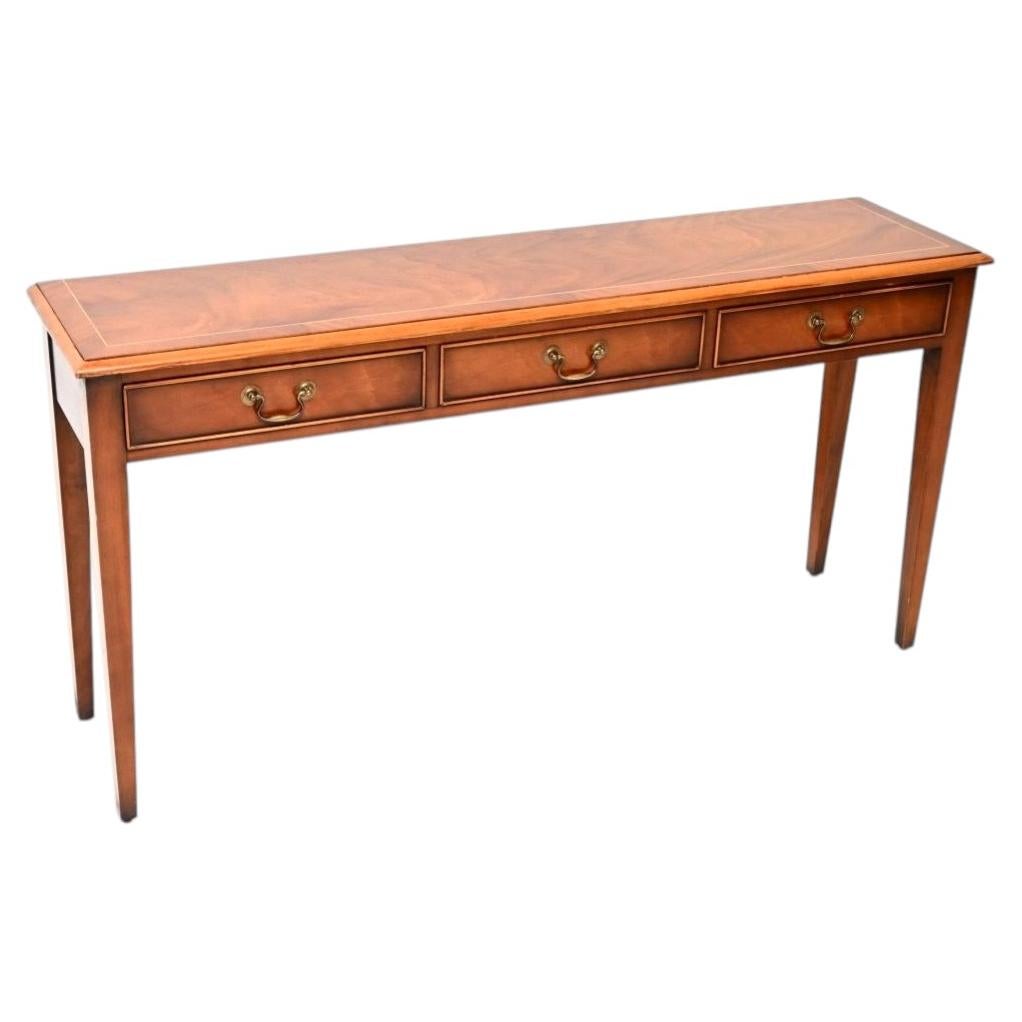 Antique Inlaid Georgian Style Console Table