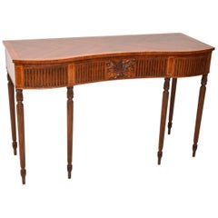 Antique Inlaid Mahogany and Kingwood Server Console Table