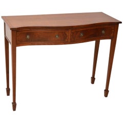 Antique Inlaid Mahogany Console Table