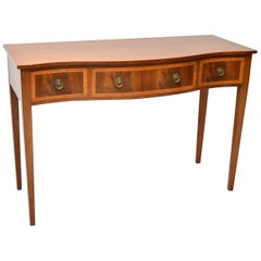 Antique Inlaid Mahogany Console Table