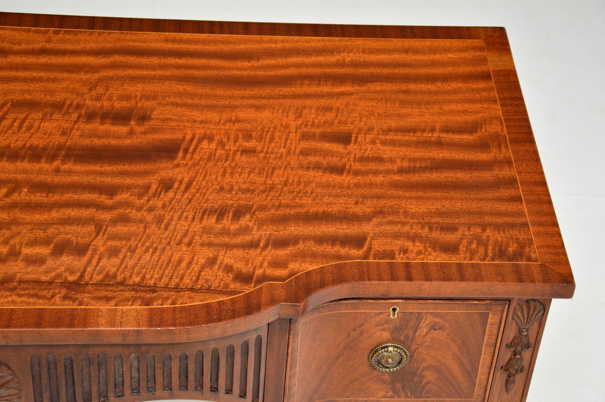 English Antique Inlaid Server Table