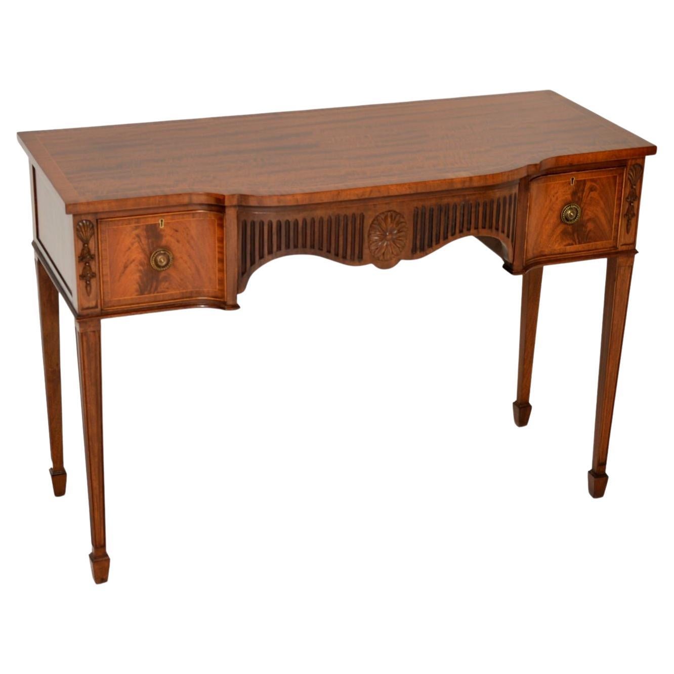 Antique Inlaid Server Table