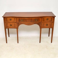 Antique Inlaid Mahogany Sideboard