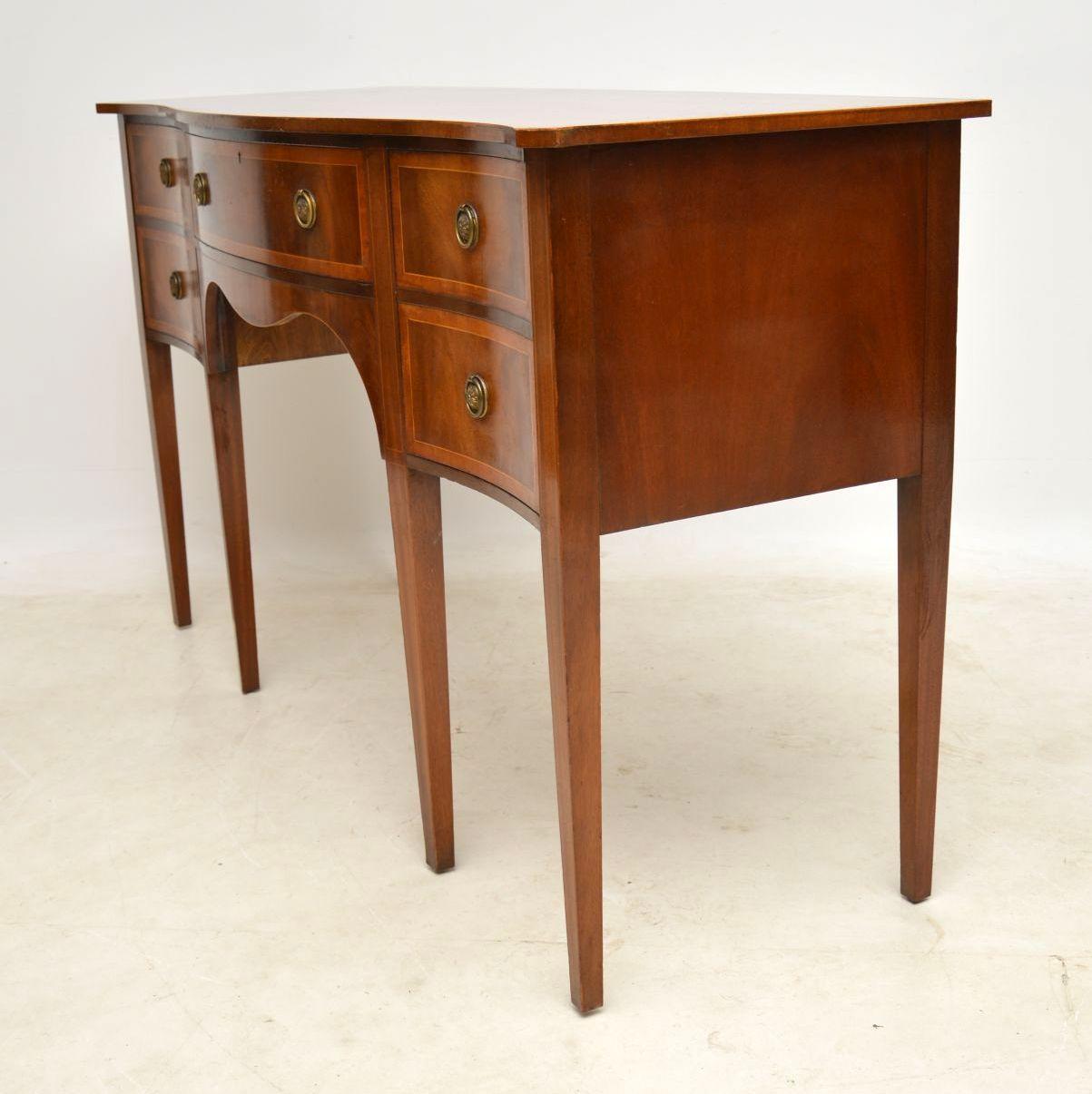 Antique Inlaid Mahogany Sideboard 2