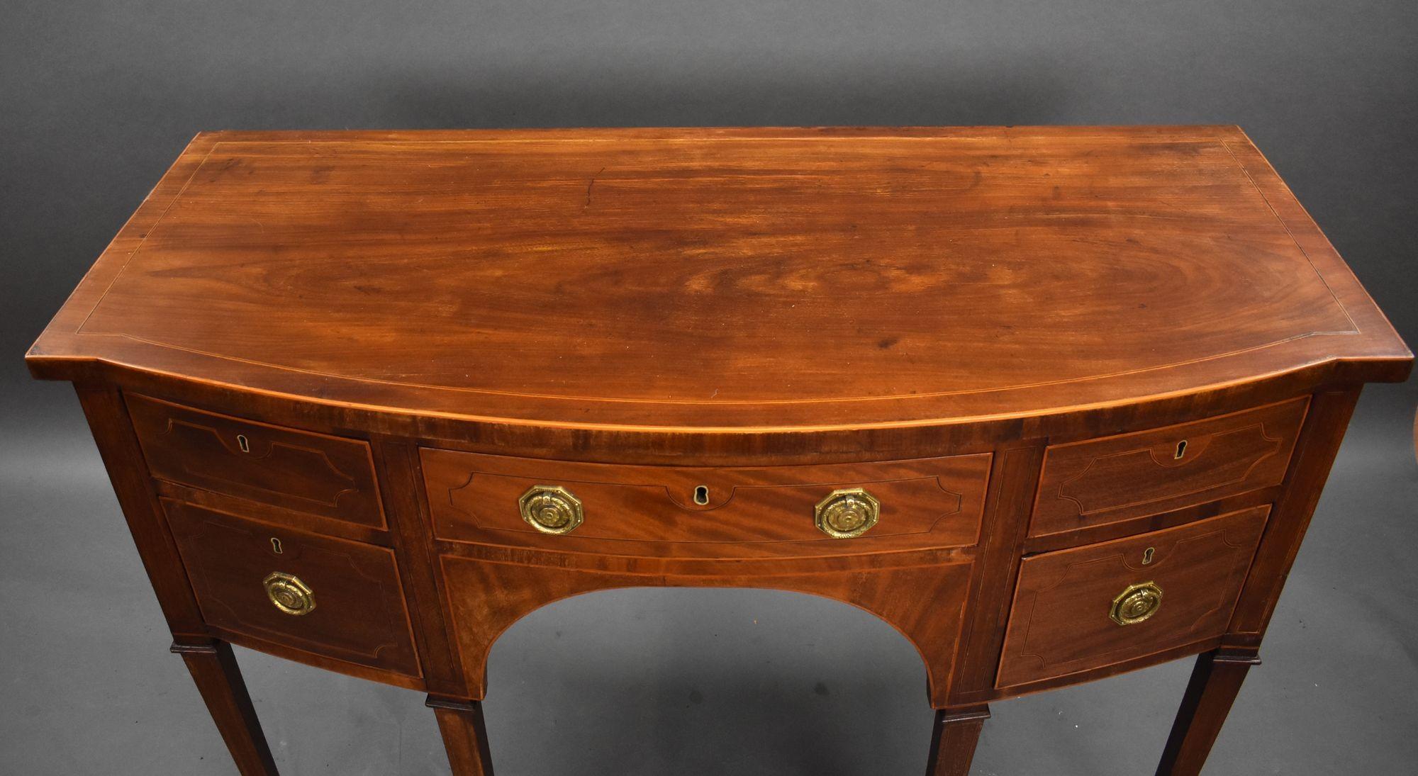 Antique Inlaid Mahogany Sideboard For Sale 3