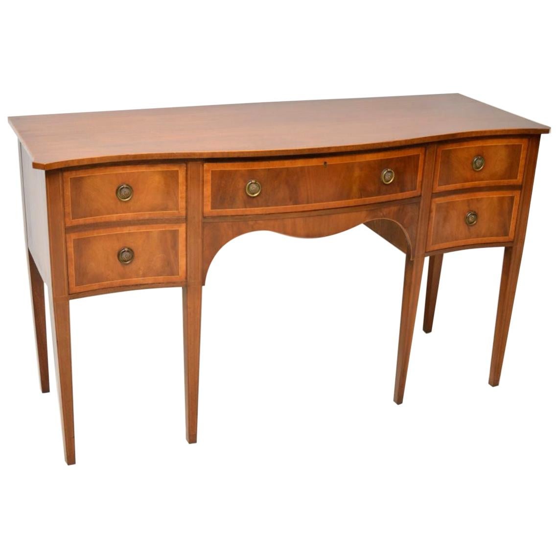 Antique Inlaid Mahogany Sideboard