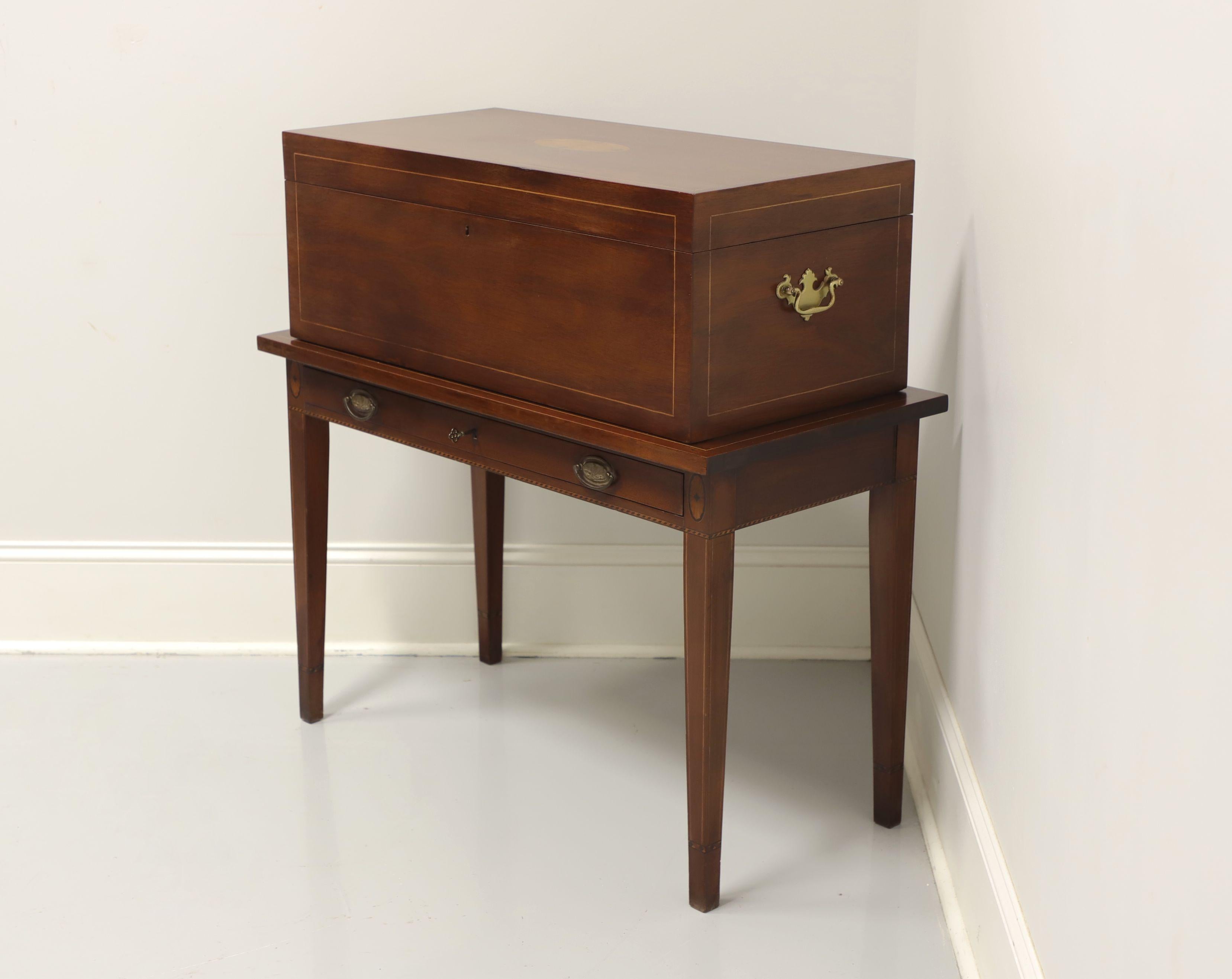 Other Antique Inlaid Mahogany Silver Chest on Stand