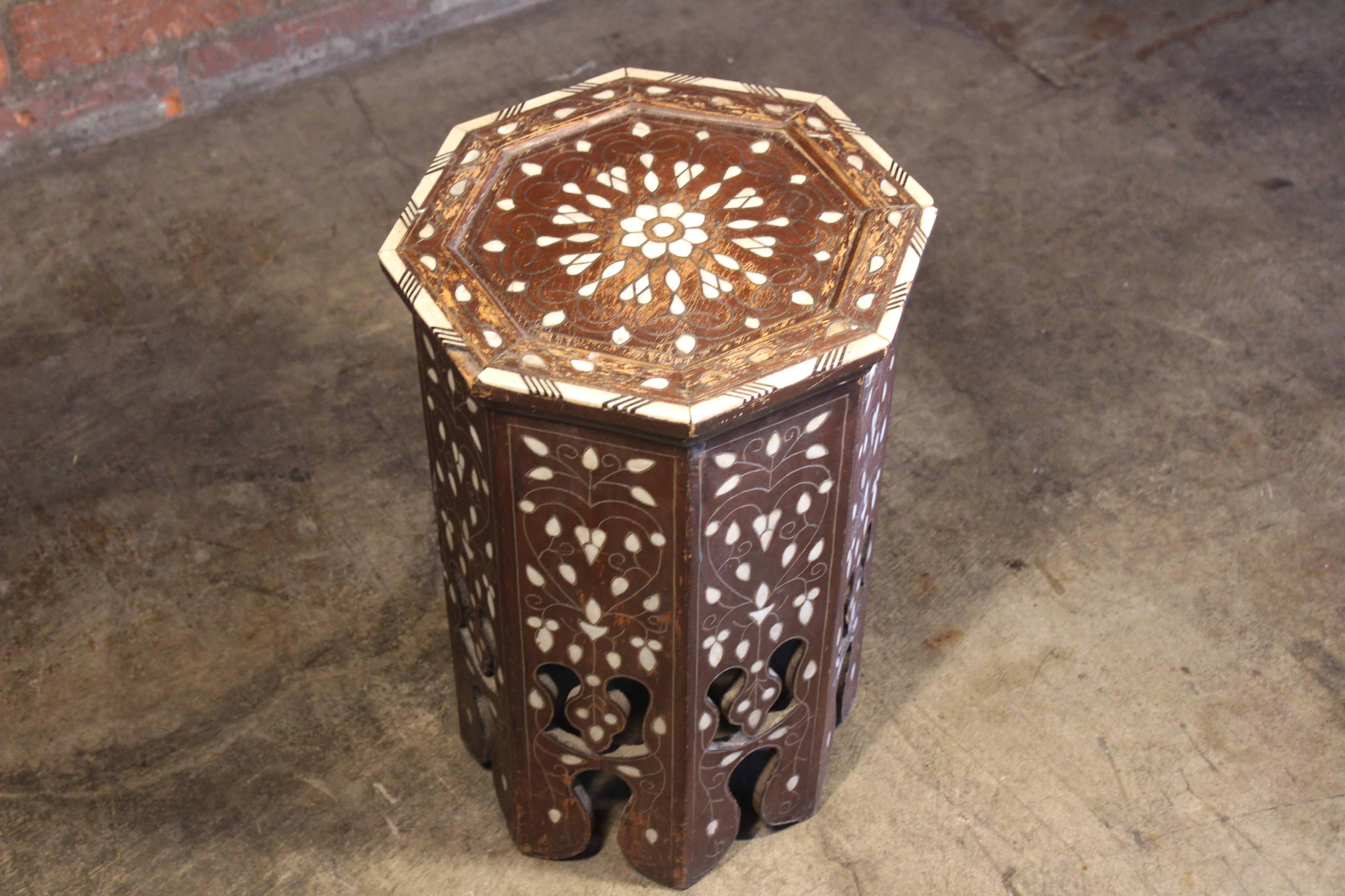 antique moroccan table