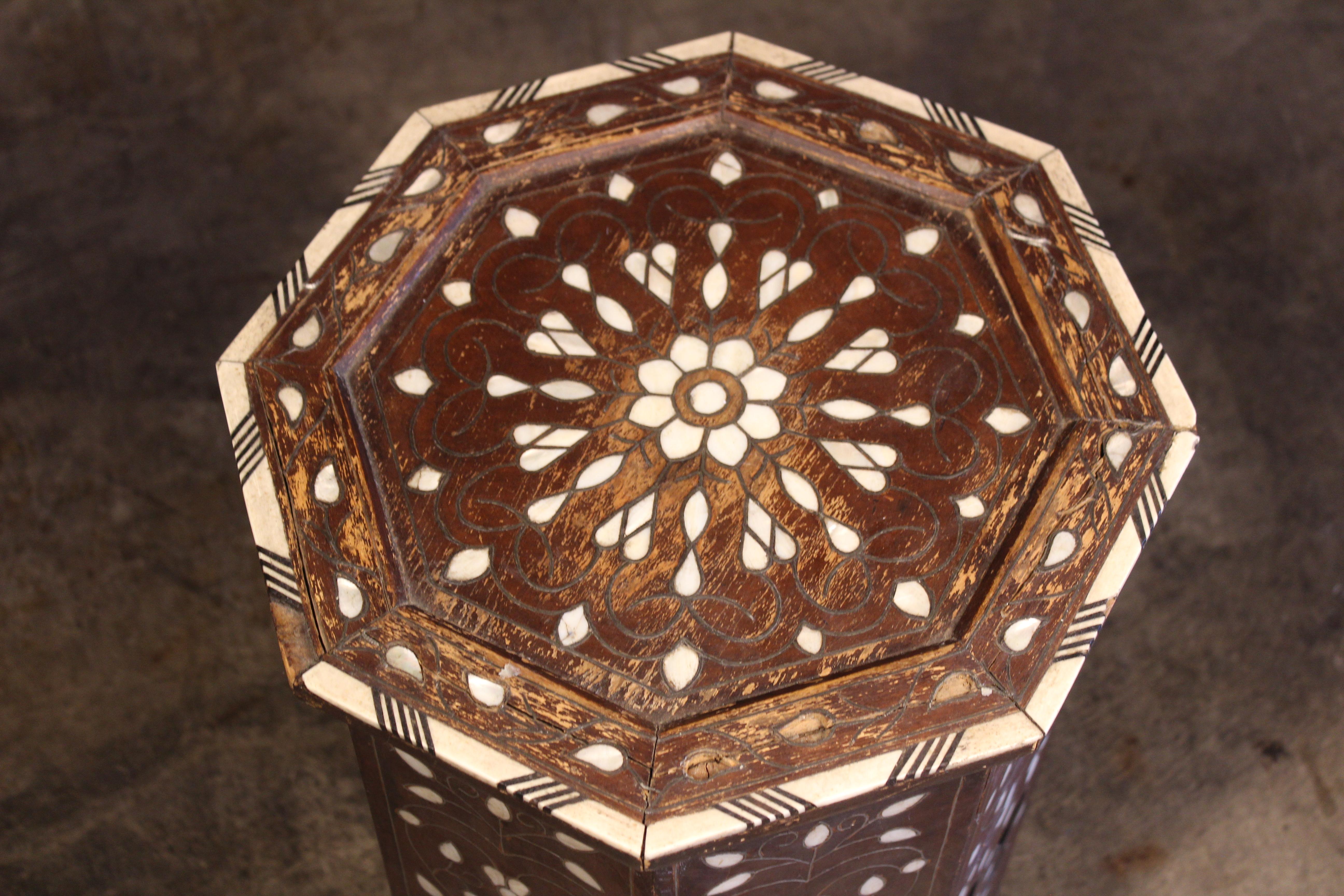 vintage moroccan side table