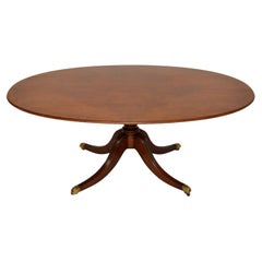 Antique Inlaid Oval Dining Table