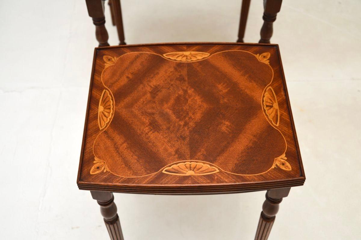 Antique Inlaid Satinwood Nest of Tables 4