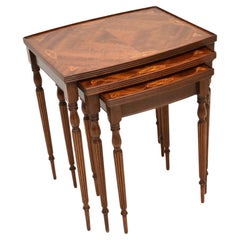 Antique Inlaid Satinwood Nest of Tables