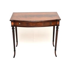 Antique Inlaid Sheraton Style Writing / Side Table