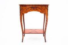 Antique Inlaid Side Table with Drawer, France, circa 1910