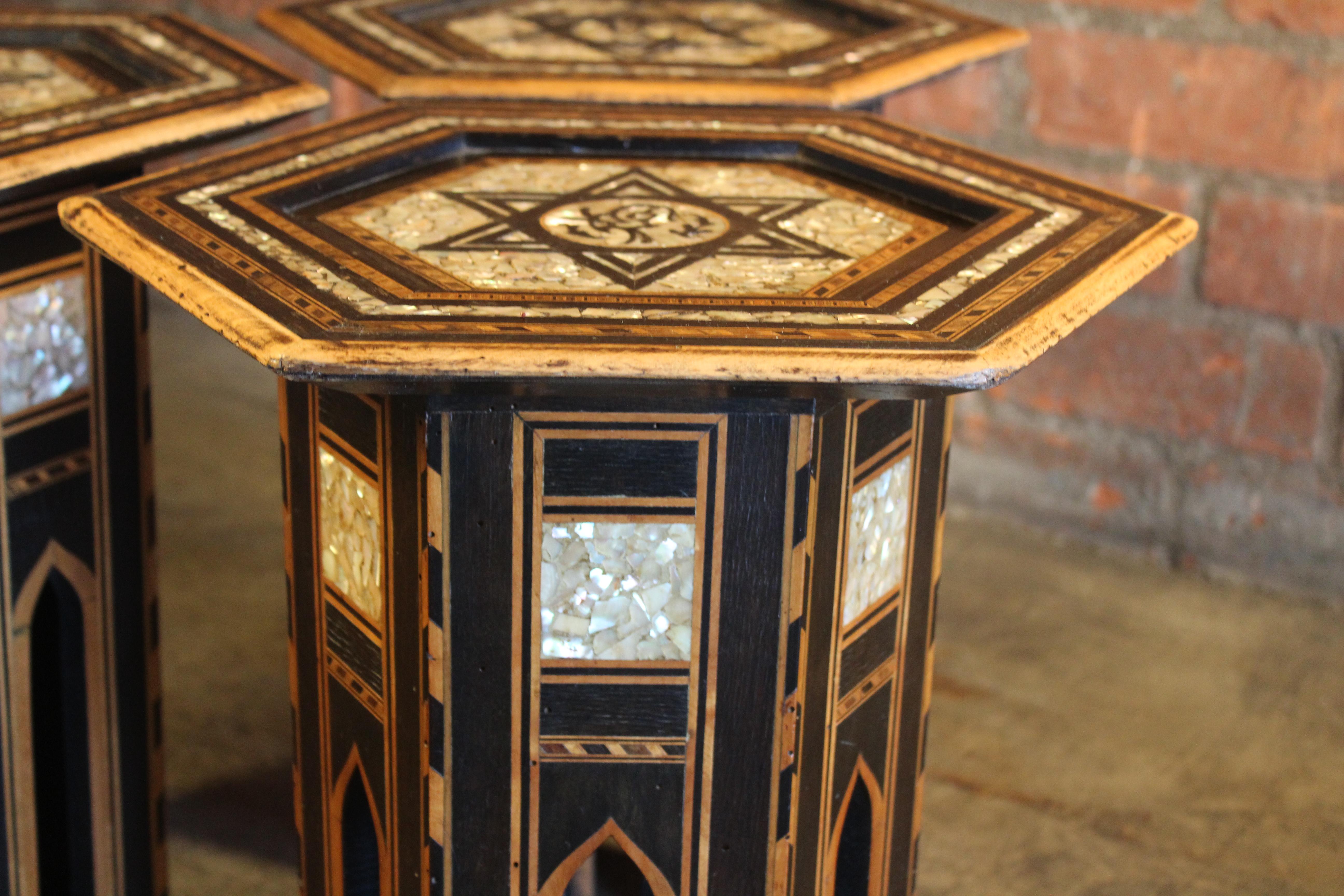 Antique Inlaid Syrian Tables 9