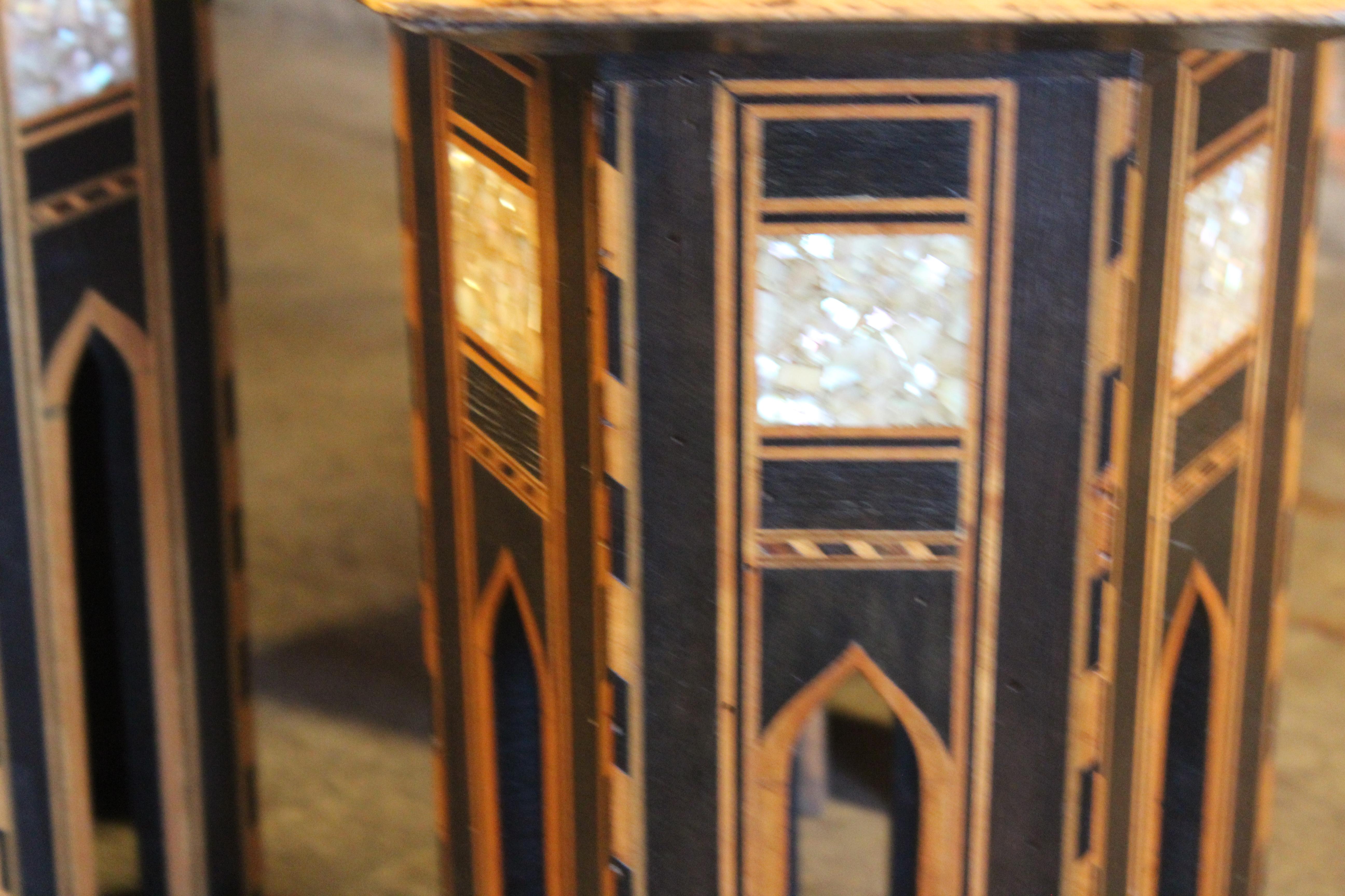 Antique Inlaid Syrian Tables 10