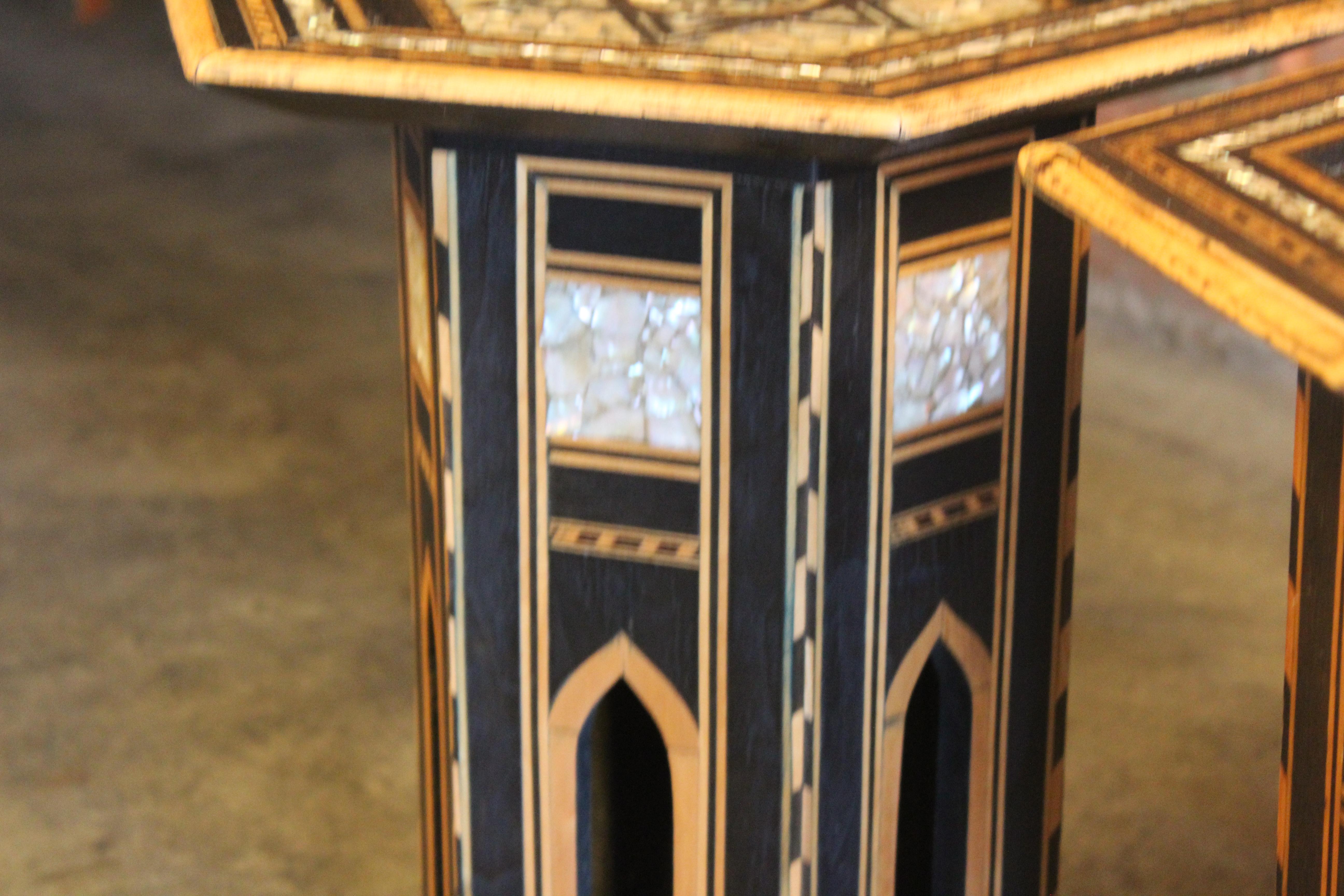 Antique Inlaid Syrian Tables 11