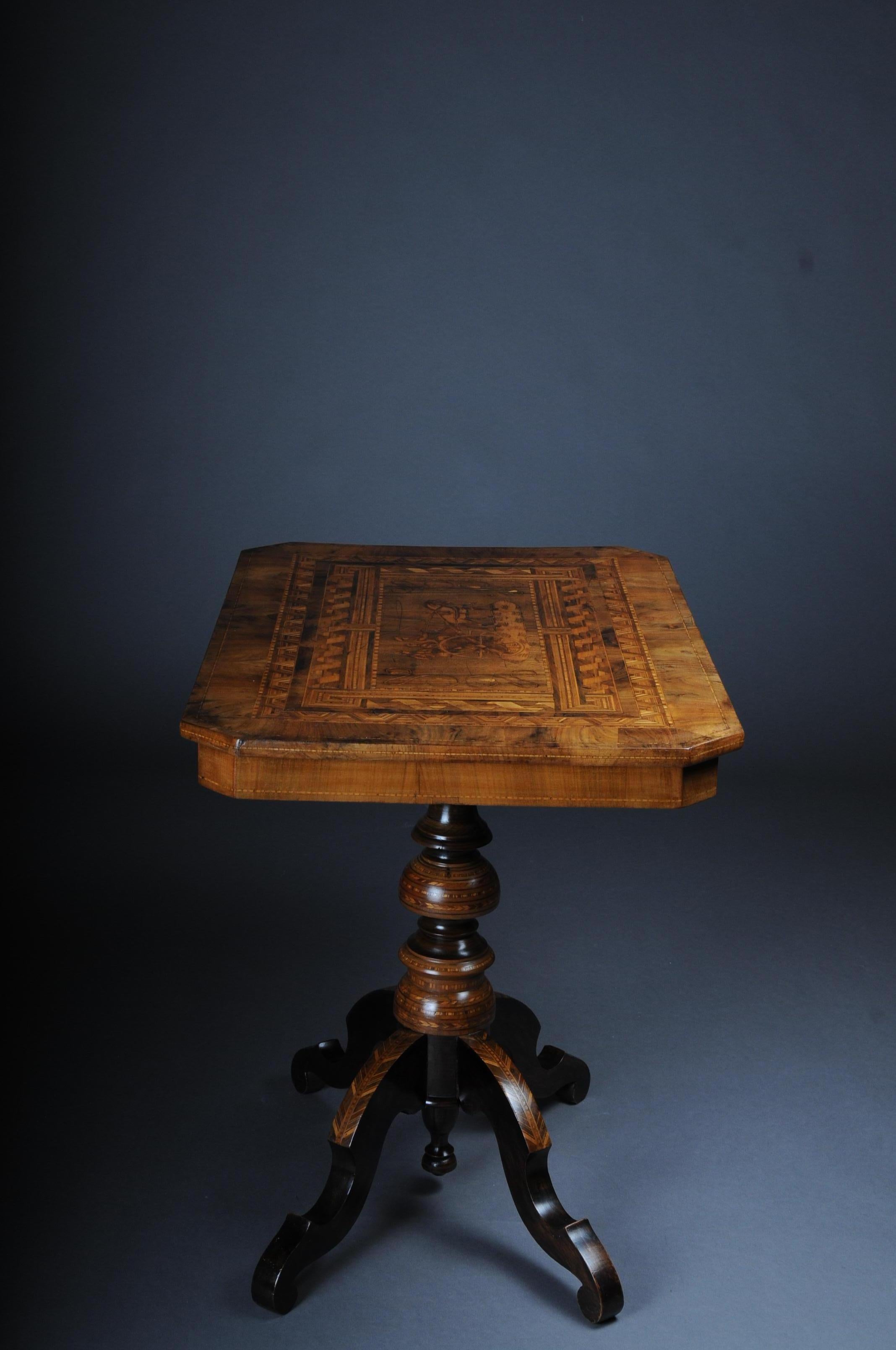Antique Inlaid Table South German / Italy, circa 1845 For Sale 5