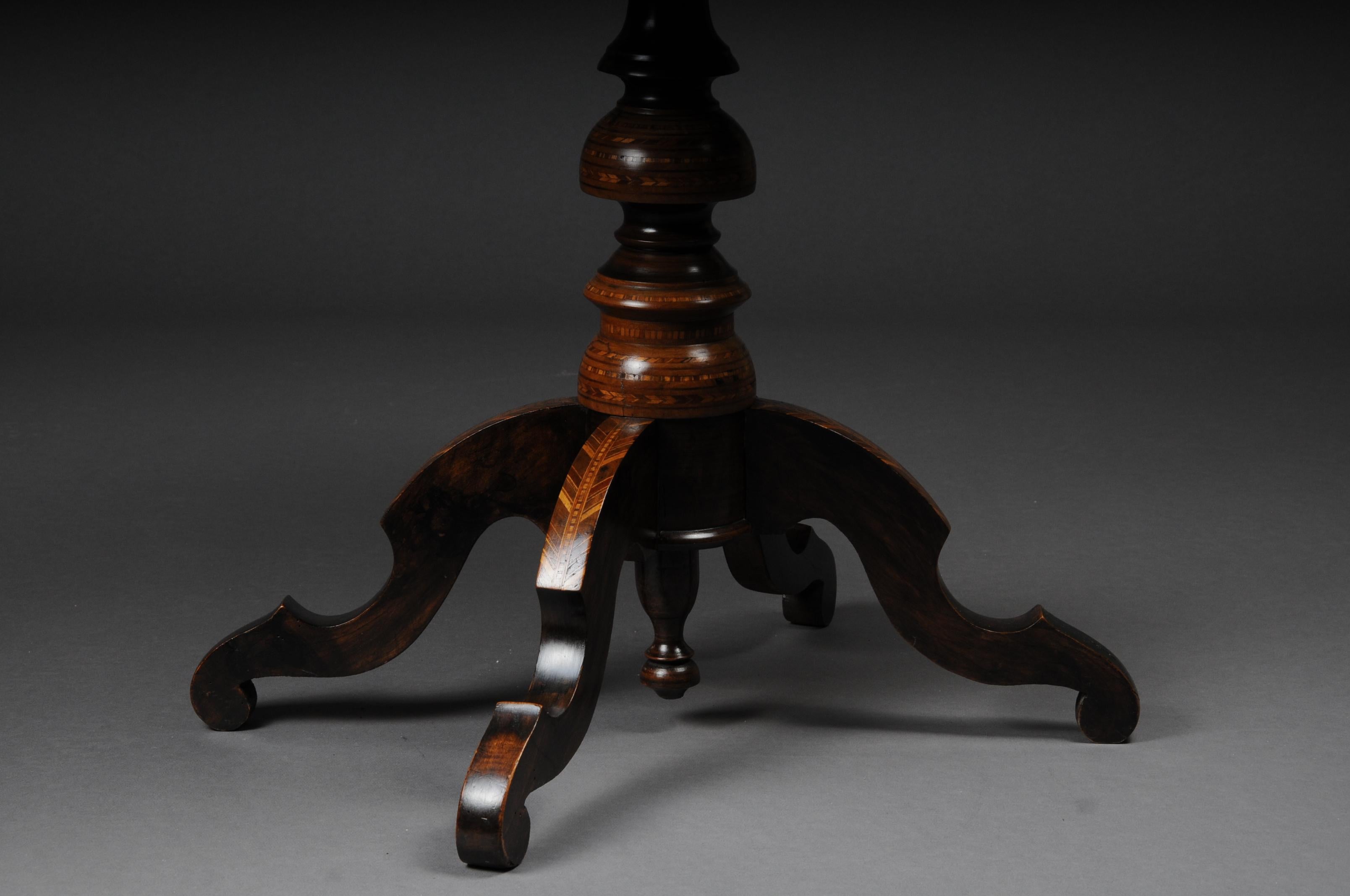 Inlay Antique Inlaid Table South German / Italy, circa 1845 For Sale