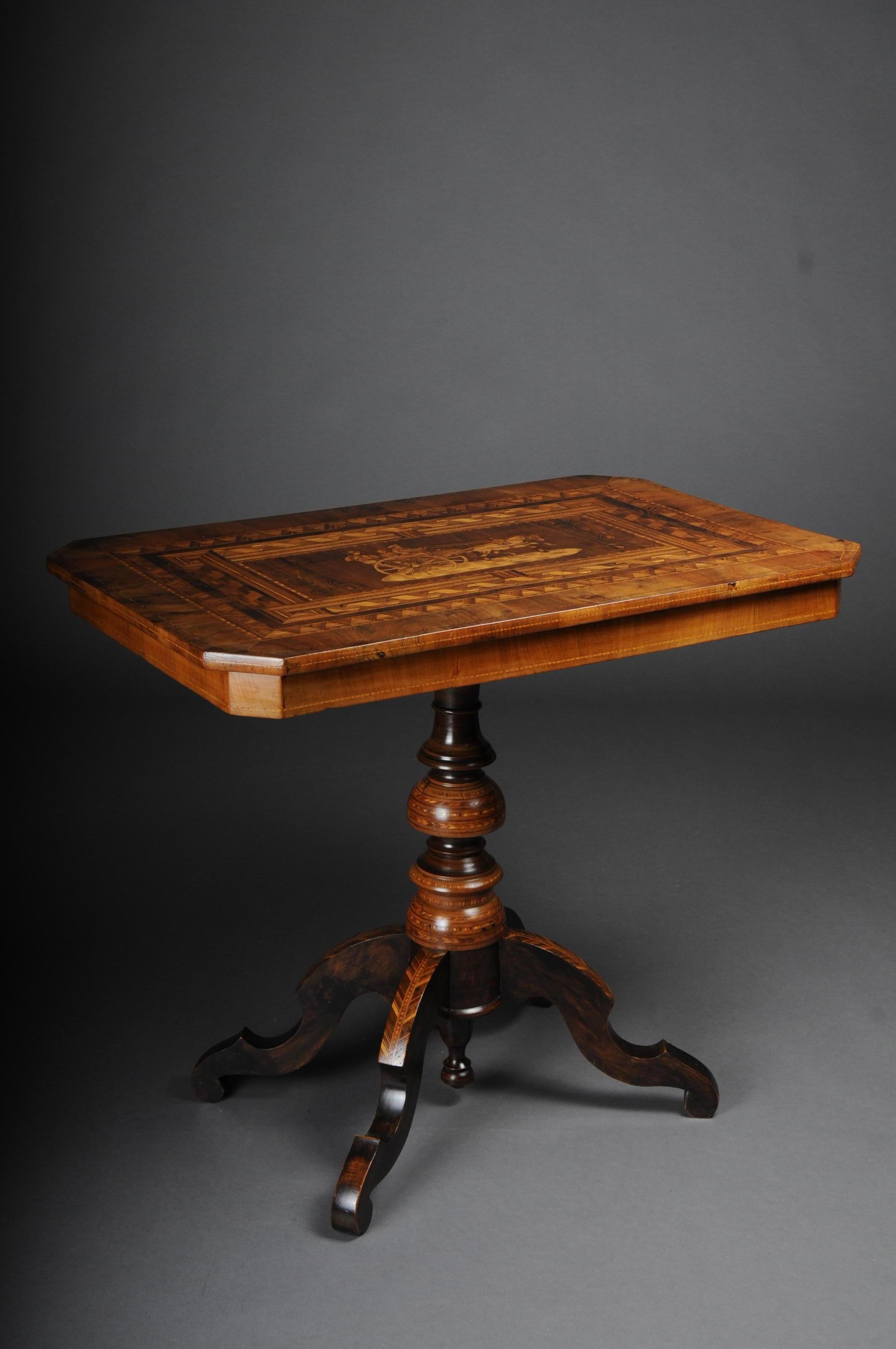 19th Century Antique Inlaid Table South German / Italy, circa 1845 For Sale