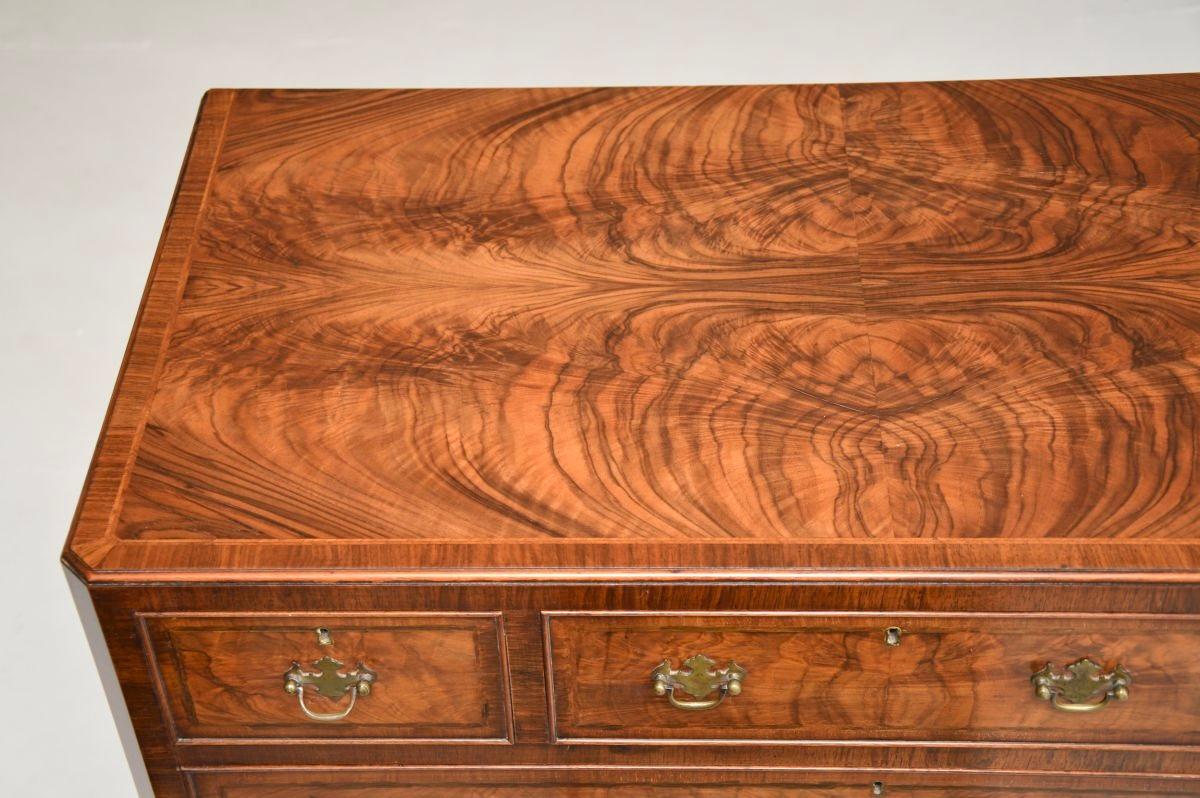 Early 20th Century Antique Inlaid Walnut Chest of Drawers