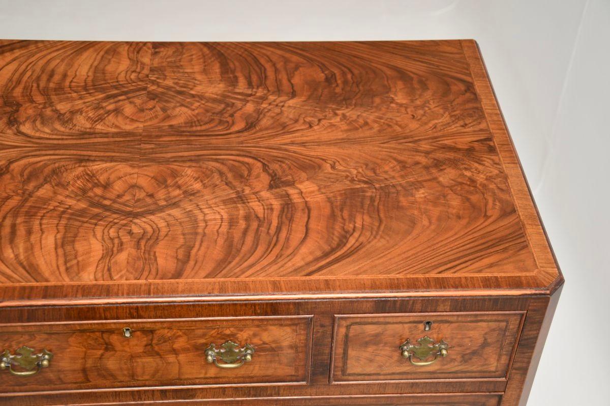 Antique Inlaid Walnut Chest of Drawers 1