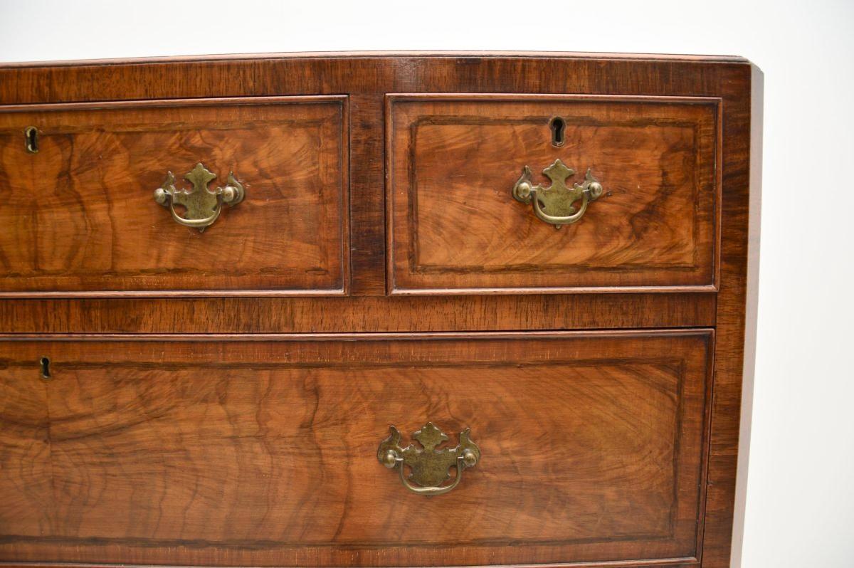 Antique Inlaid Walnut Chest of Drawers 3