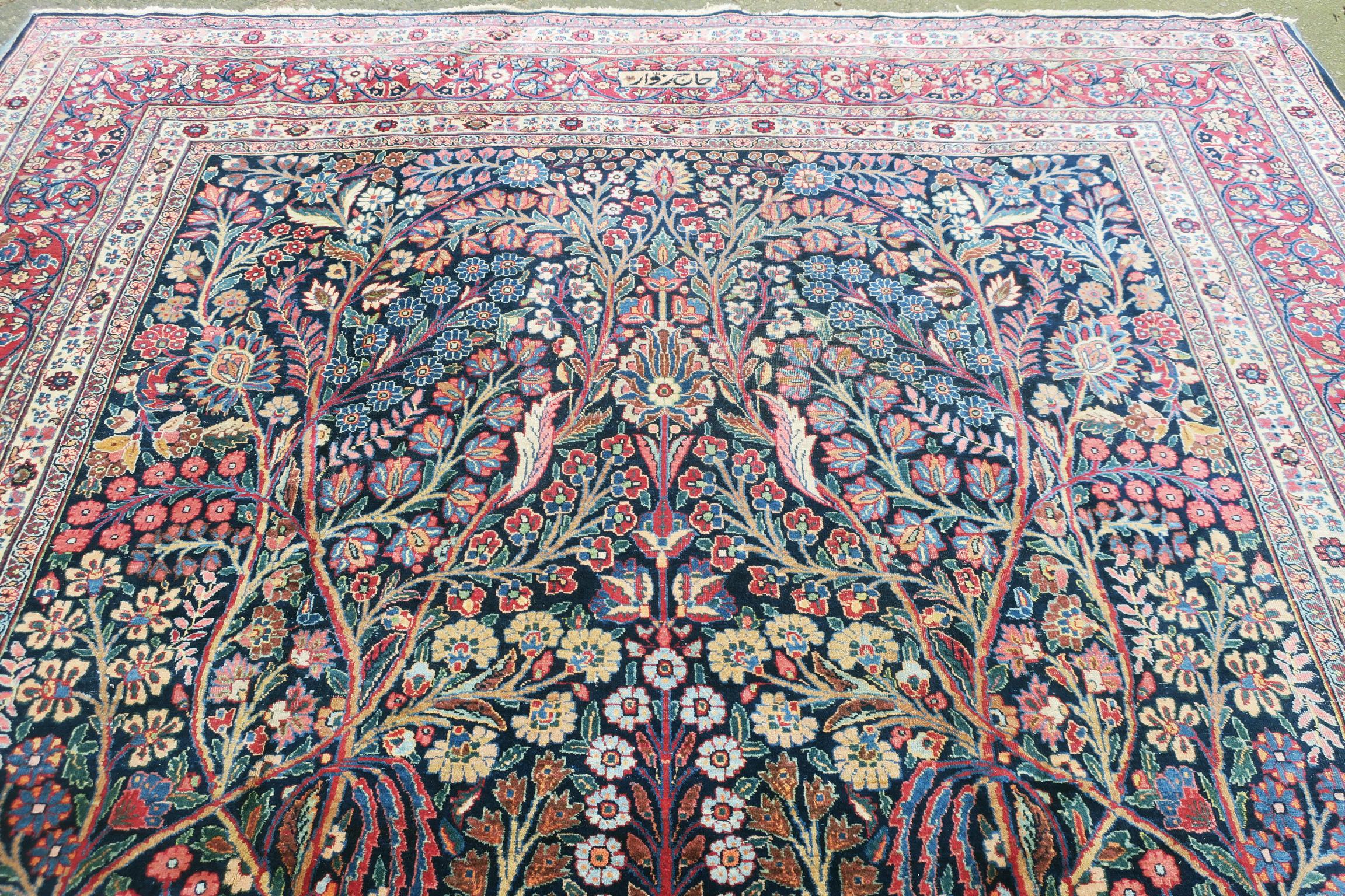 Antique Inscribed Tree of Life Carpet im Angebot 2