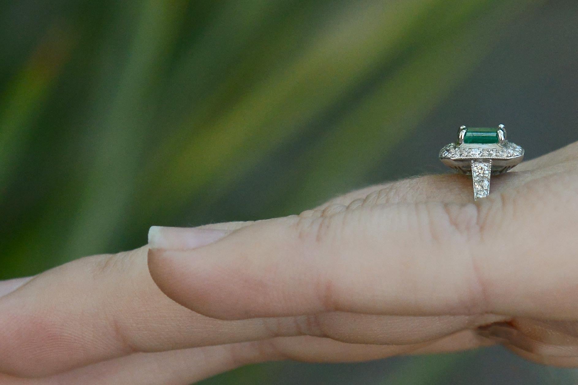 dainty emerald ring