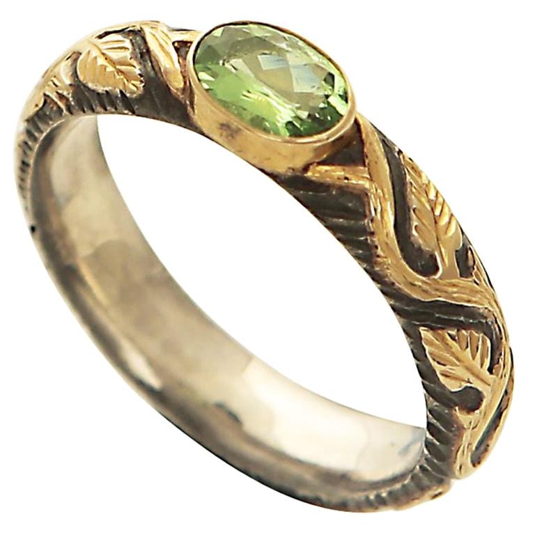Antique Inspired Peridot Ring