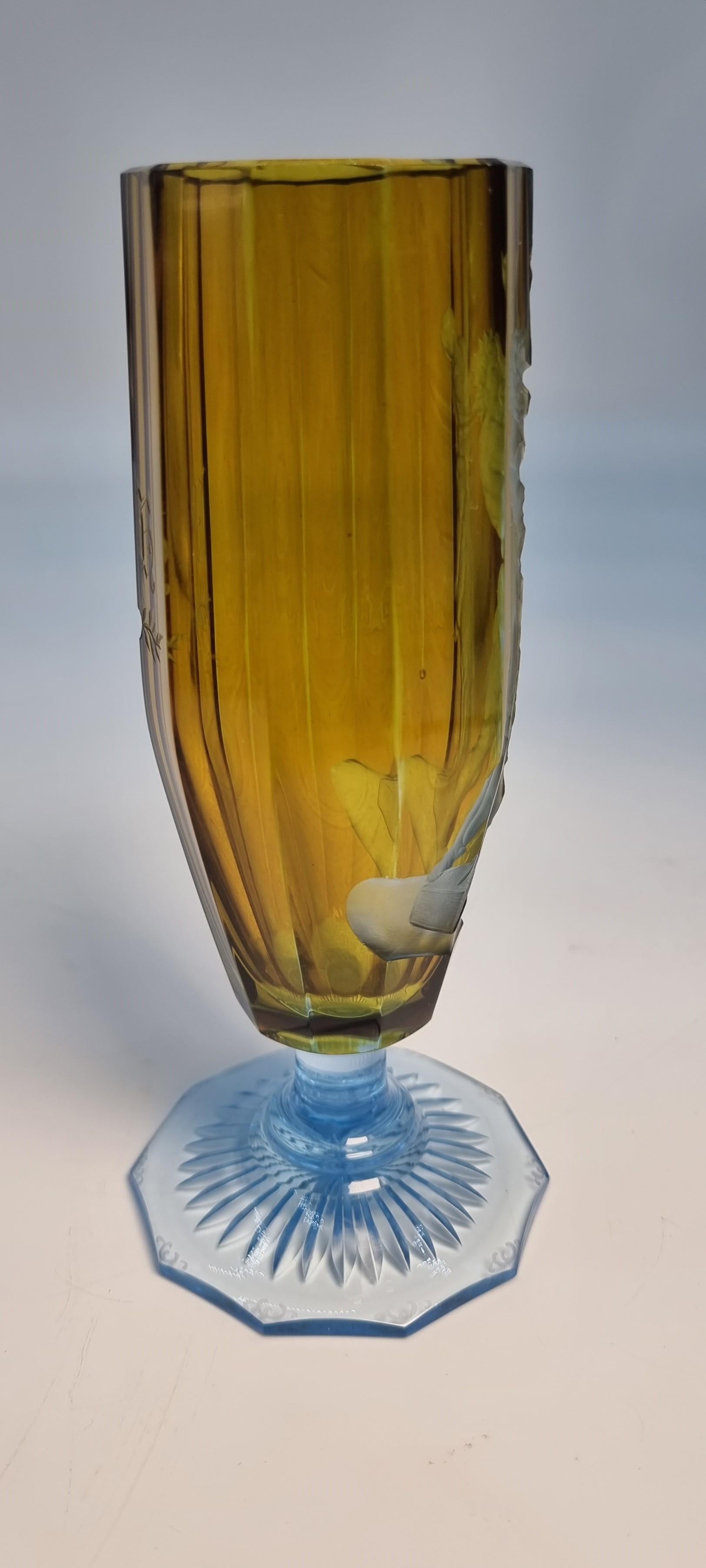 An exceptional intaglio engraved goblet with a view of the Greek god Pluto abducting Proserpina who was the daughter of the Greek god Jupiter.

This fabulous stemmed goblet is in my opinion of an exhibition quality. It is most likely English and