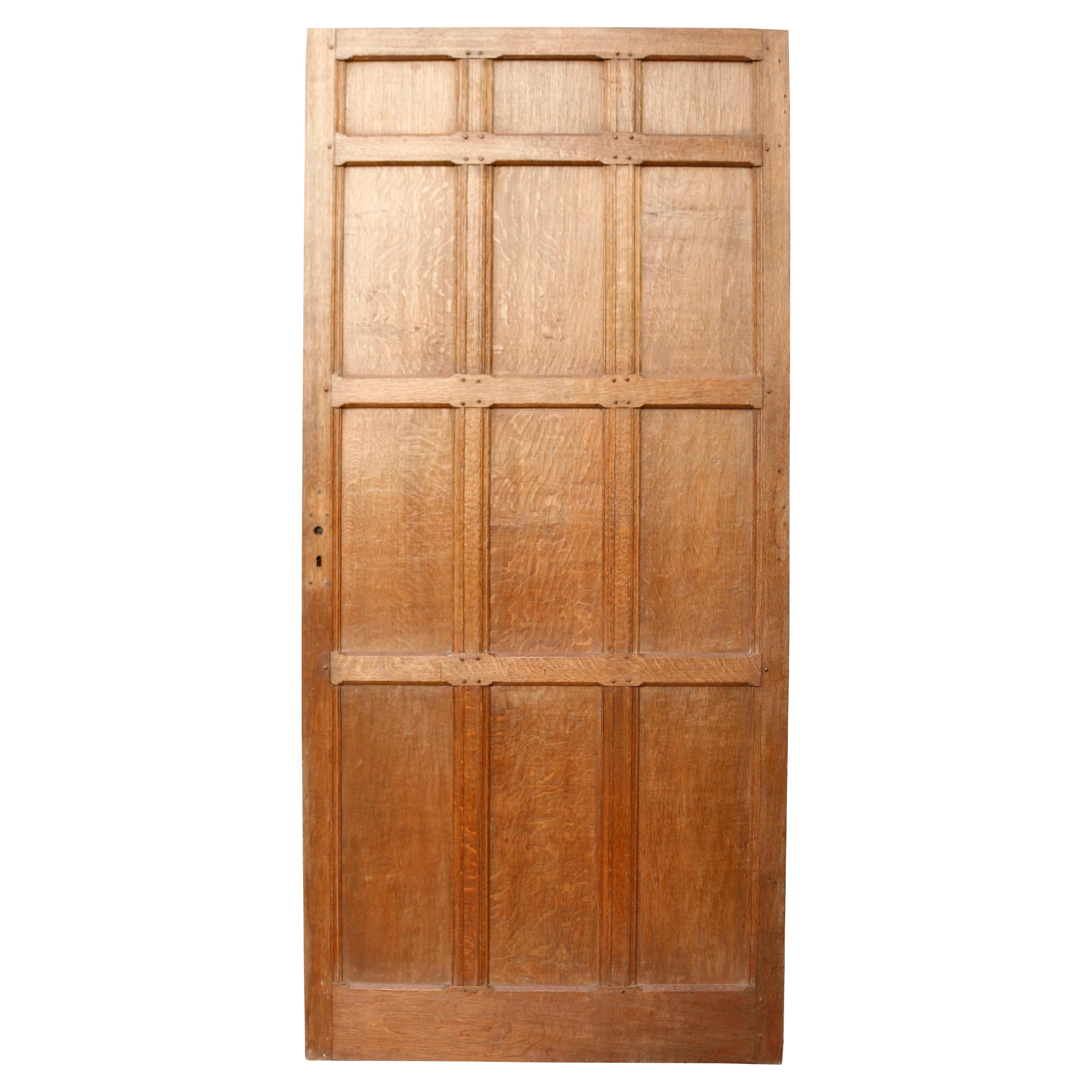 Antique Interior or Exterior Door in Oak