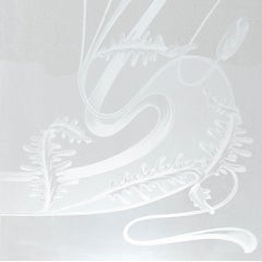 Antique Internal Acid Etched Glass Door