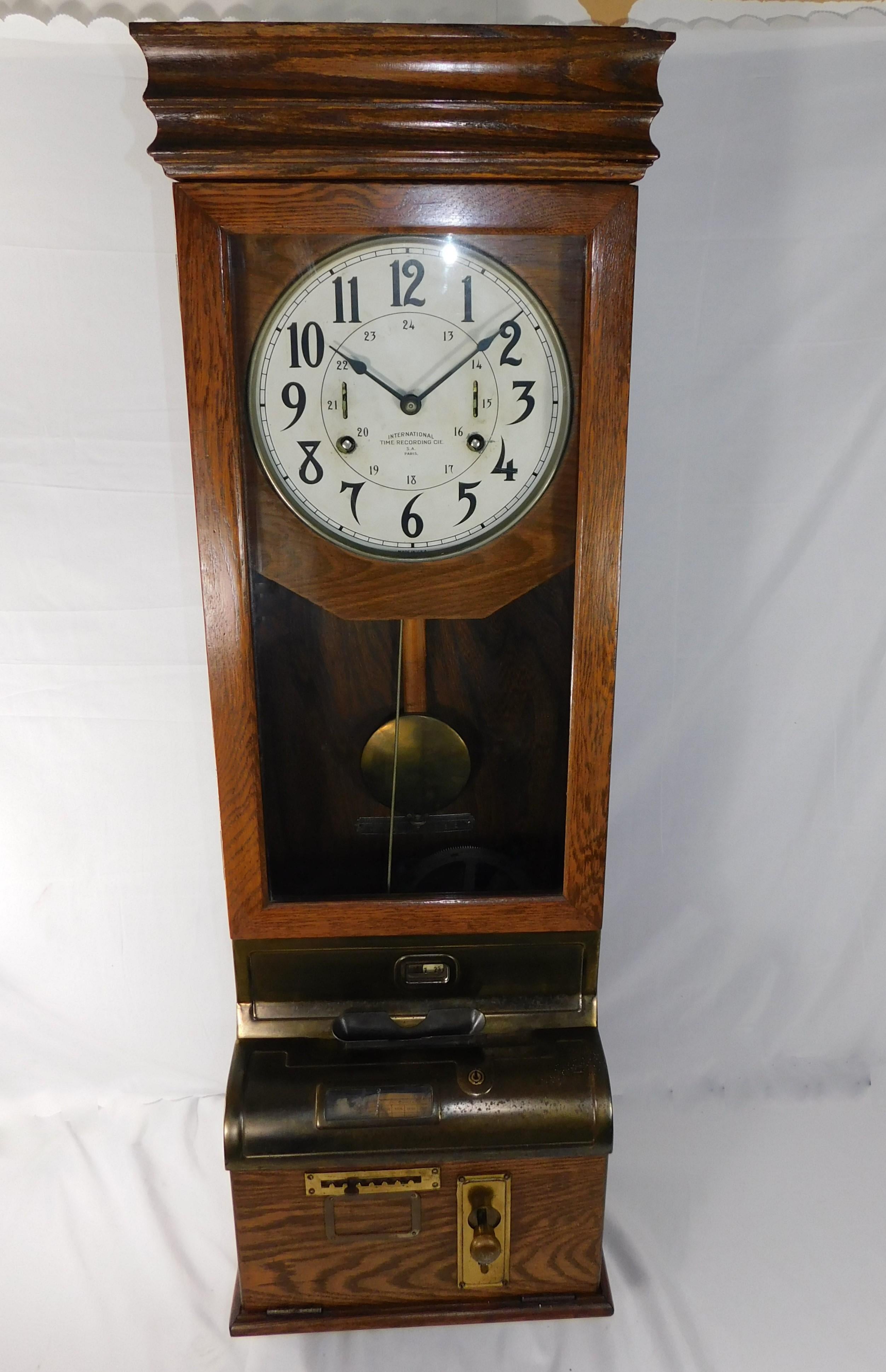antique time punch clock for sale