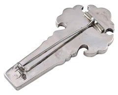 Antique Ionian Scottish Silver and Agate Cross Brooch