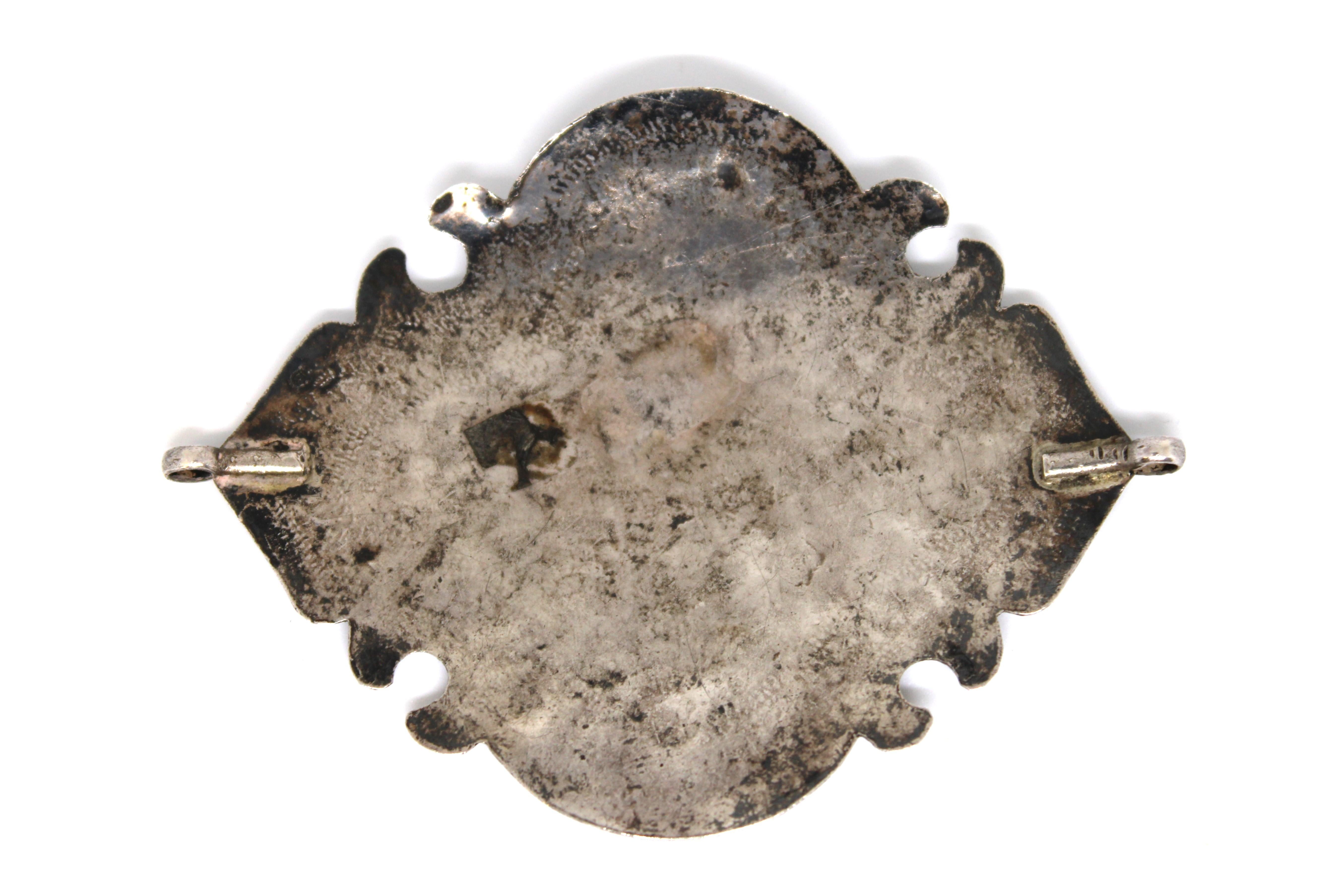 Argent Amulette iranienne ancienne en argent - objets judaïques de Perse en vente