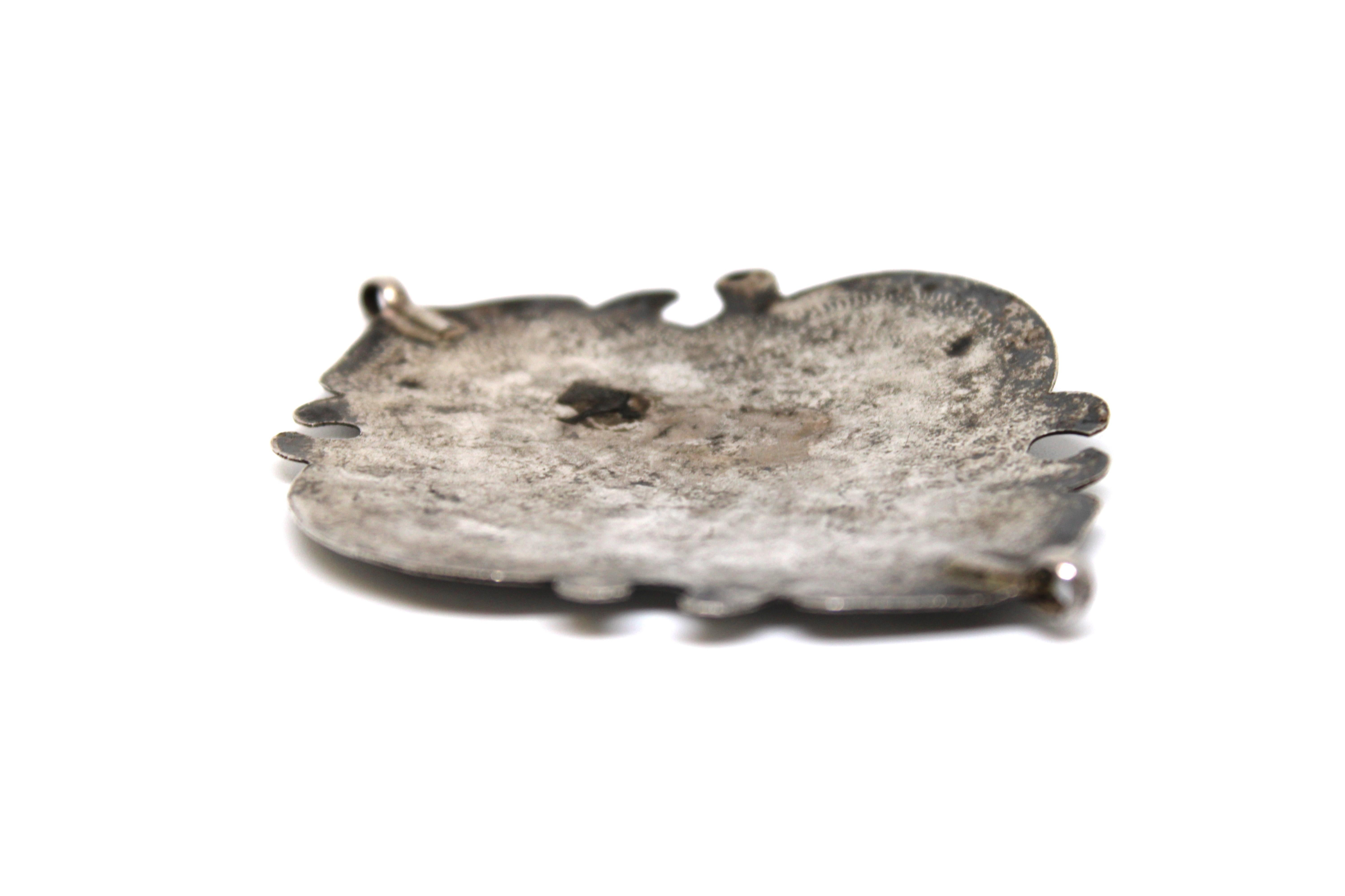 Amulette iranienne ancienne en argent - objets judaïques de Perse en vente 1