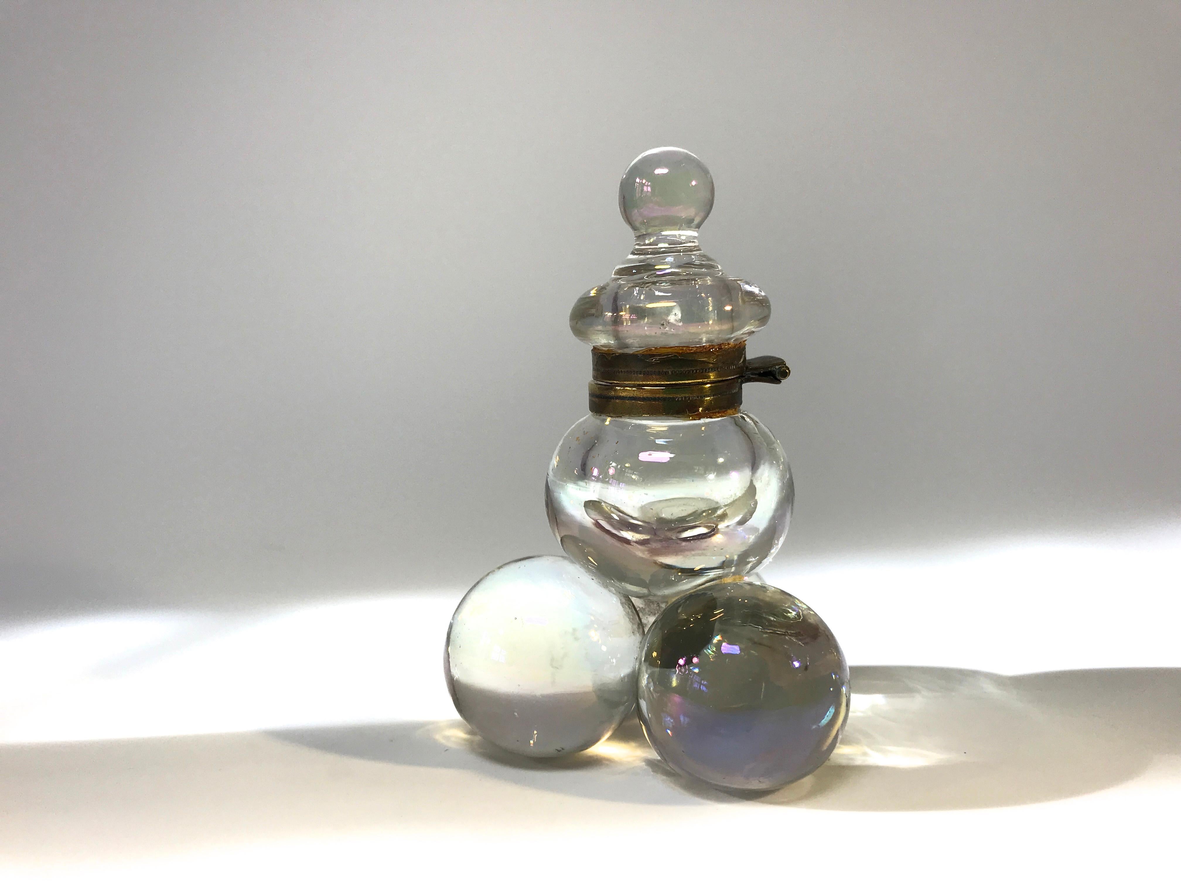 antique glass inkwells